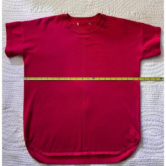 fuchsia short sleeve sweater - Picture 4 of 5